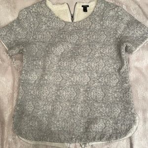 J. Crew short sleeve with full back zipper